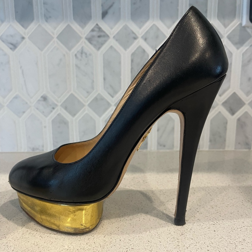 Charlotte Olympia Leather Pumps